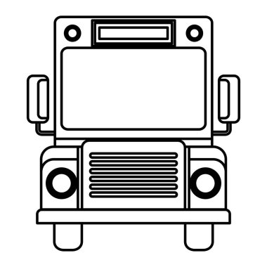 okul otobüsü taşıma simgesi izole edildi