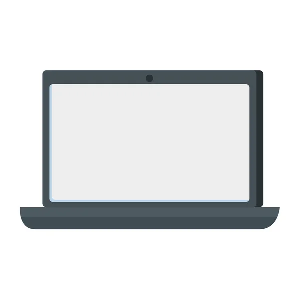 Laptop computer portable device icon — Stock Vector