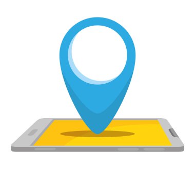 pin işaretçisi konumu ile akıllı telefon