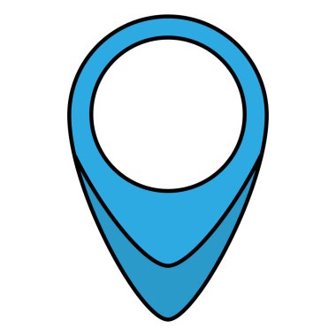 iğne işaretleyici konumu izole edilmiş simge