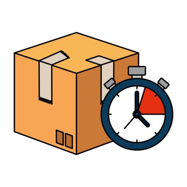 kronometre teslimat hizmeti ile kutu karton ambalaj