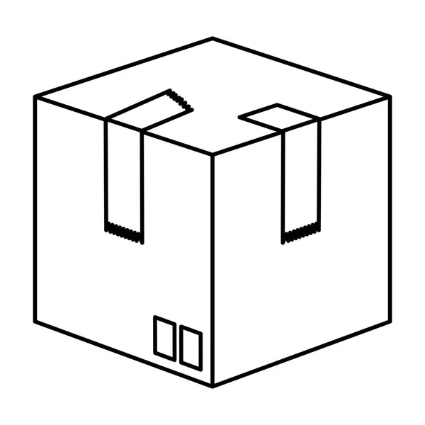 Коробка упаковки услуги доставки упаковки — стоковый вектор