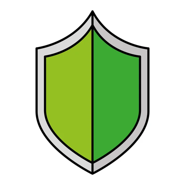 Protector de seguridad icono aislado — Vector de stock