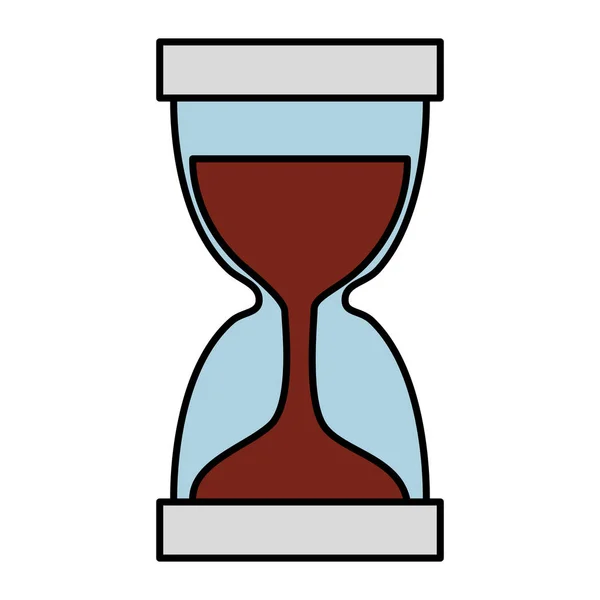 Reloj de arena dispositivo de tiempo icono aislado — Vector de stock