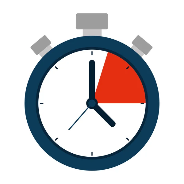 Timer chronometer device isolated icon — Stock Vector