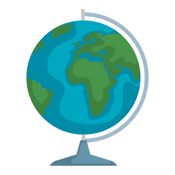 Světová mapa země samostatná ikona — Stockový vektor
