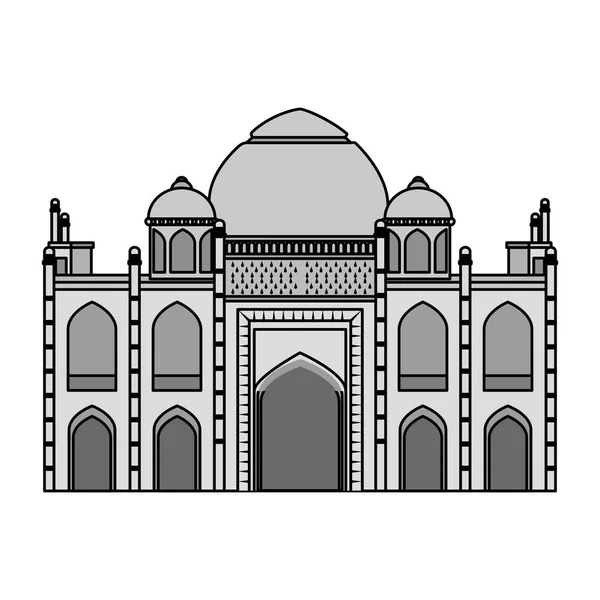 塔吉·马哈尔印度建筑图标 — 图库矢量图片