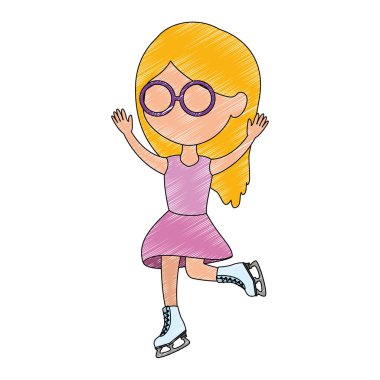 küçük kız paten spor