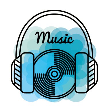 kulaklık ve cd ve ritim melodi çalma
