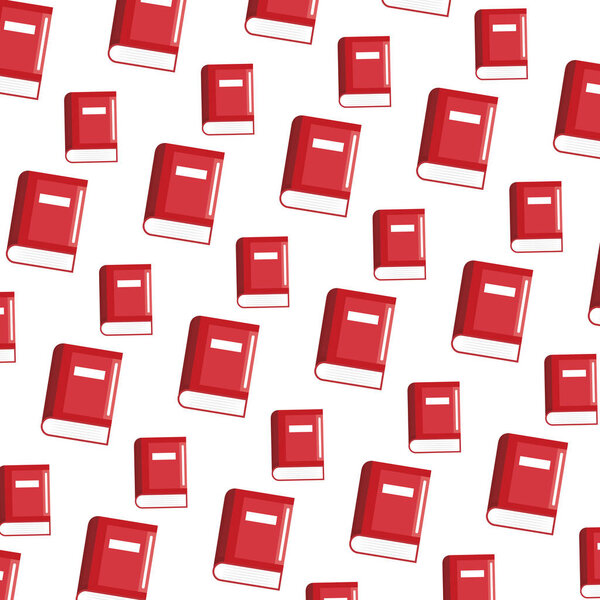 school books pattern background vector illustration
