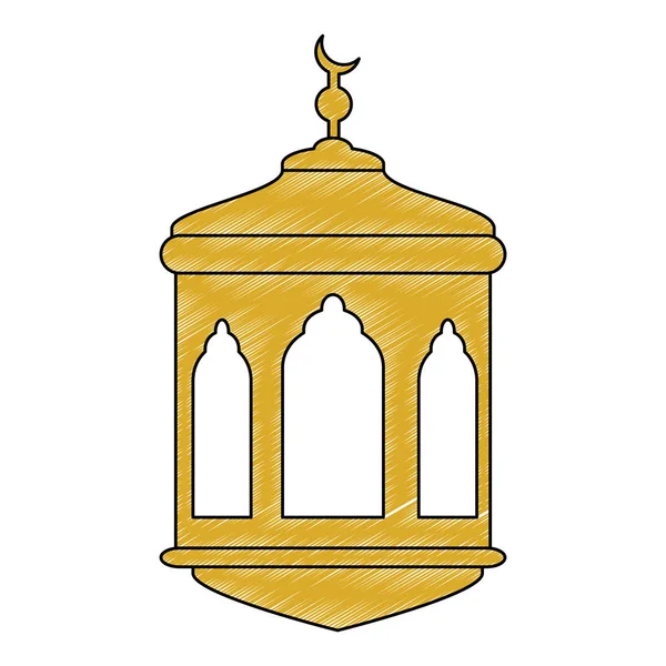 Visuté dekorace ramadánu Kareem oslava — Stockový vektor