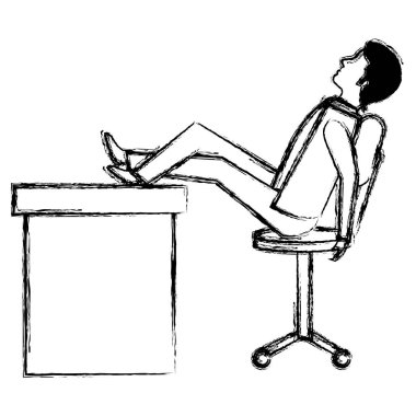 ofiste rahat işadamı