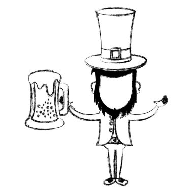 bira avatar karakter simgesi ile leprechaun