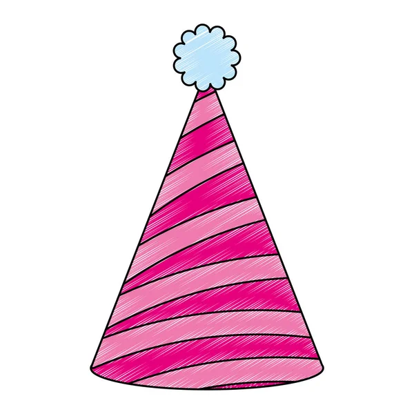 Fête chapeau célébration icône — Image vectorielle