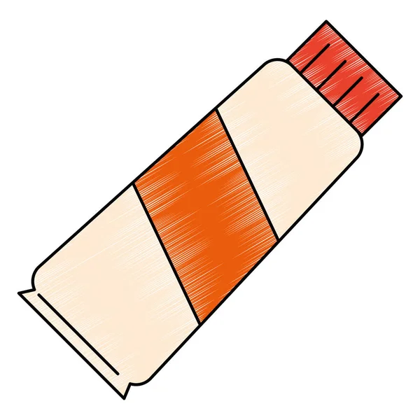 Icône de produit tube crème — Image vectorielle