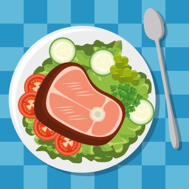 taze ve lezzetli öğle yemeği