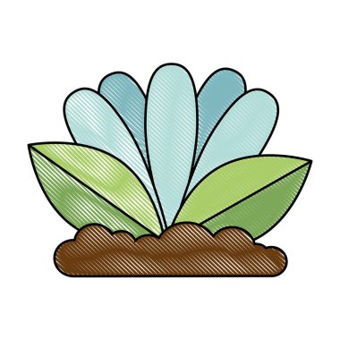 güzel çiçek dekoratif simgesi