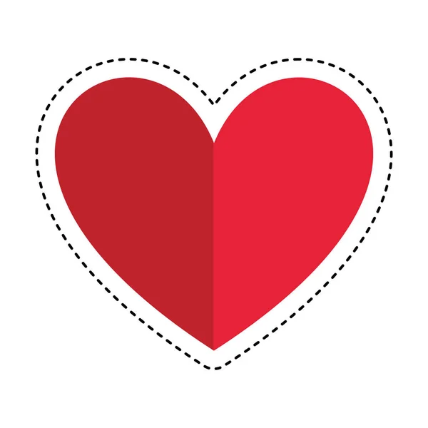Serce ikona projekt, miłość karta — Wektor stockowy