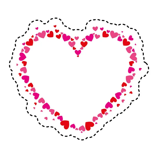 Дизайн значка серця, кохання картки — стоковий вектор