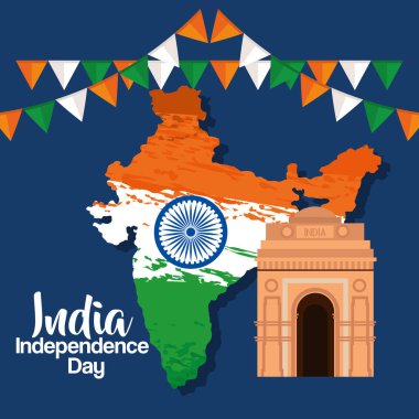 parti afiş ve mimari ile hindistan haritası