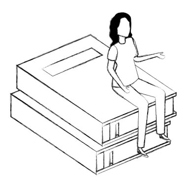 ders kitapları kadınla