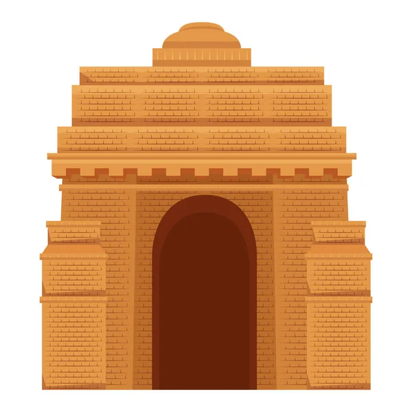 Symbol för Indian Gate Arch monument — Stock vektor