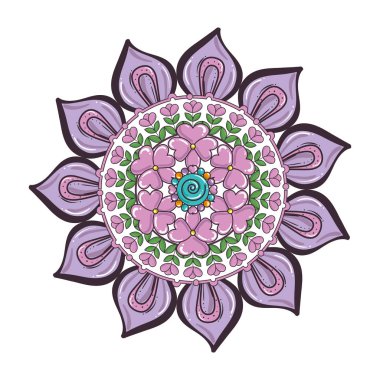 renkli ve dairesel Mandala