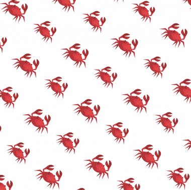 yengeçler deniz hayvanları desen arka plan