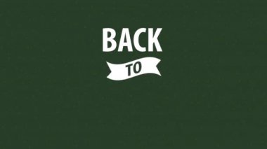 Okula geri dönüş animasyonu 4k