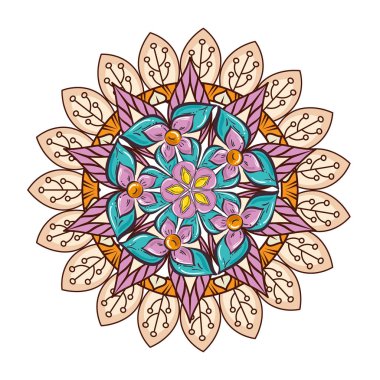 renkli ve dairesel Mandala