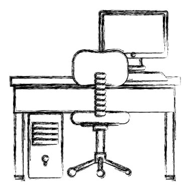 ofis çalışma masası ve Masaüstü sahne ile