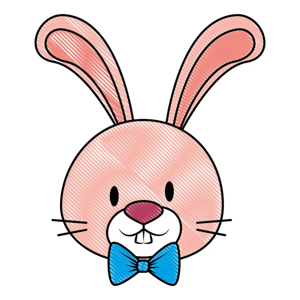 可爱和可爱的兔子字符 — 图库矢量图片