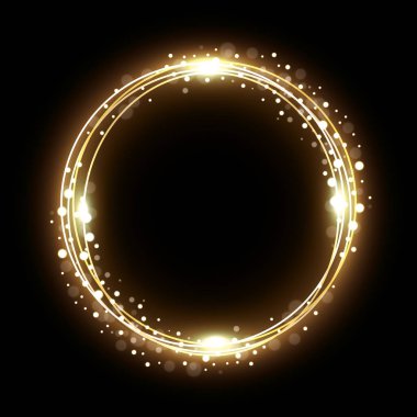 Altın ışıklar ile dekorasyon