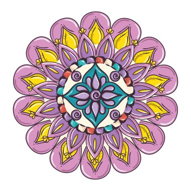 renkli ve dairesel Mandala