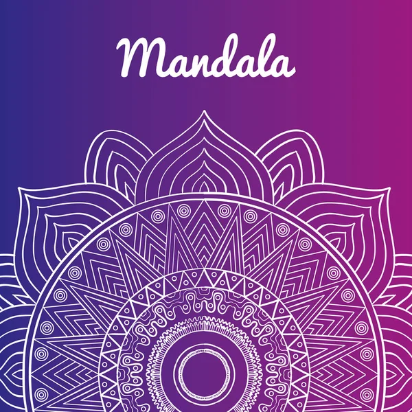 Beautiful mandala design — Stock Vector