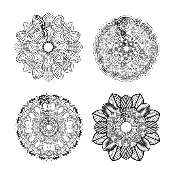 Bellissimo disegno mandala — Vettoriale Stock