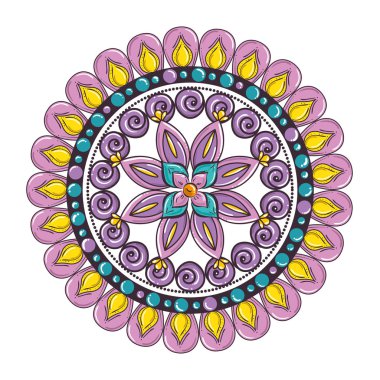 renkli ve dairesel Mandala