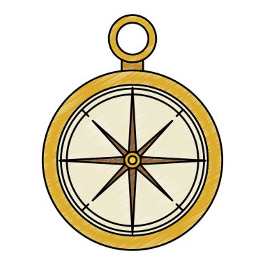 pusula rehberlik izole simgesi