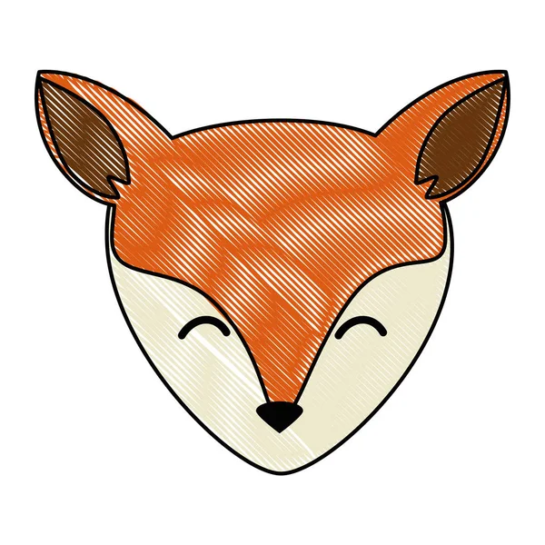 Дика Канадська лисиця голова — стоковий вектор