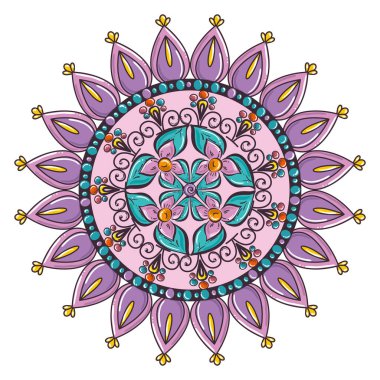 renkli ve dairesel Mandala