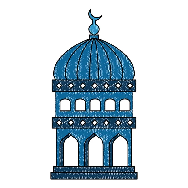 Kudüs tapınak kubbe ramazan kareem — Stok Vektör