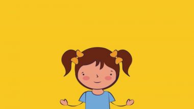 küçük öğrenci kız ve malzemeleri , okula geri