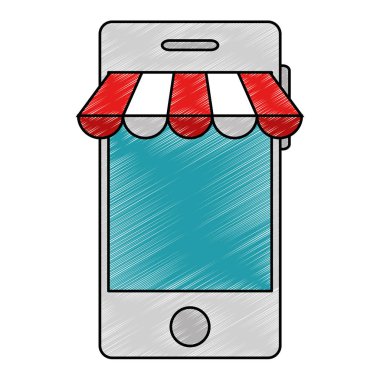 şemsiye simgesi ile Smartphone