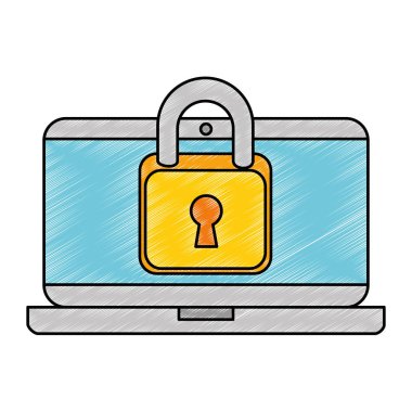 dizüstü bilgisayar ile asma kilit