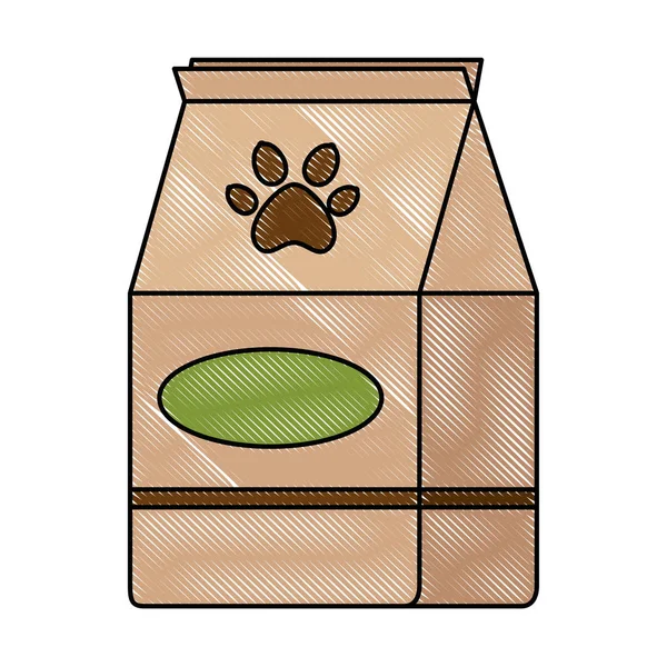 Pet shop paper bag — Stock Vector