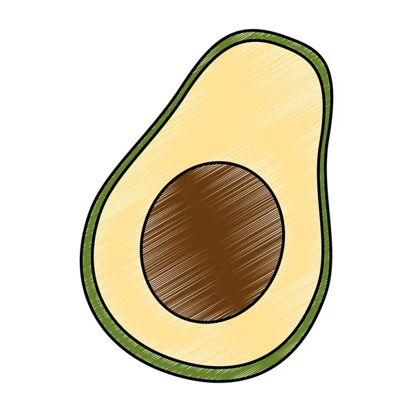 Frische Avocados vegetarisches Essen — Stockvektor