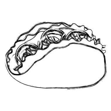 lezzetli meksika taco simgesi