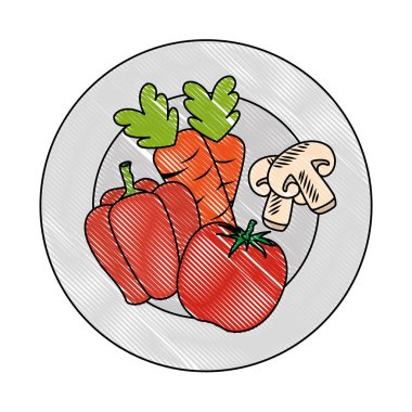 taze domates ve peper sağlıklı gıda