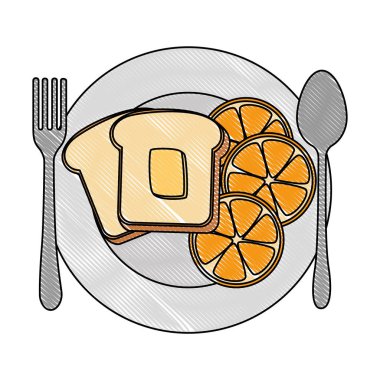 lezzetli kahvaltı menüsü ile çanak