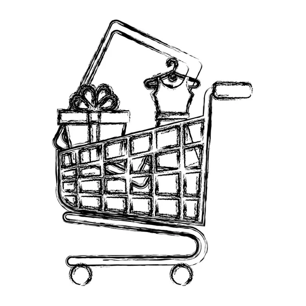 Shopping cart ecommerce icons — Stock Vector